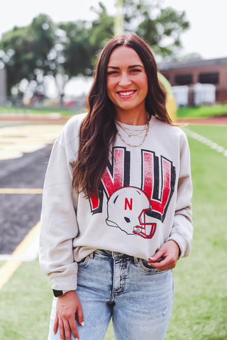 Nebraska Helmet Sweatshirt