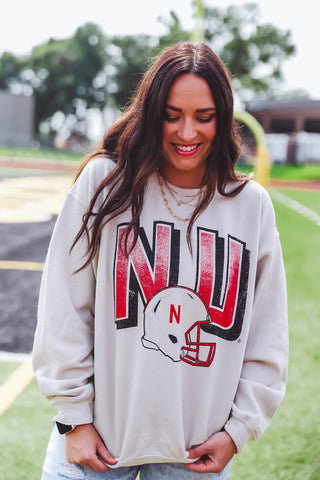 Nebraska Helmet Sweatshirt