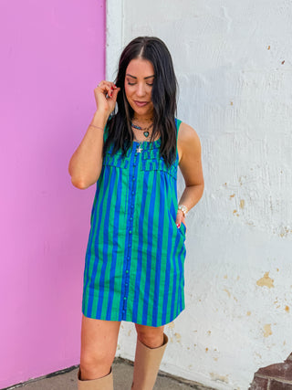 Lenny Striped Mini Dress