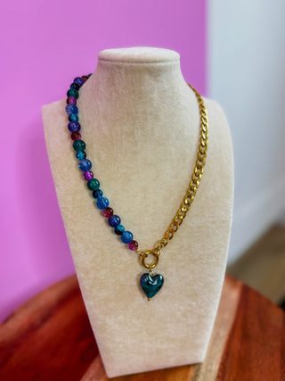 Half & Heart Necklace