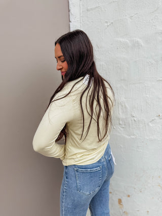 Karter Long Sleeve Top-Banana
