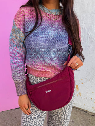 Cranberry Crescent Bag - Brixley