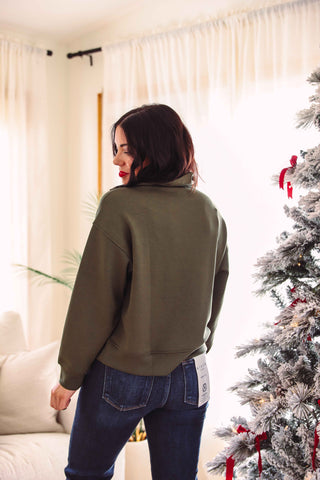 DOORBUSTER-Caylie Pullover-Dark Olive