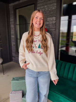 Cozy up in this oversized crew neck sweater crafted from a soft midweight knit fabric. It features charming "Meet Me at the Lodge" embroidered graphics alongside a relaxed drop-shoulder silhouette and classic ribbed trims. Style it with denim skirts or cozy leggings for winter getaways, ski trips, and relaxed weekend outings.
house of color Autumn
house of color Spring