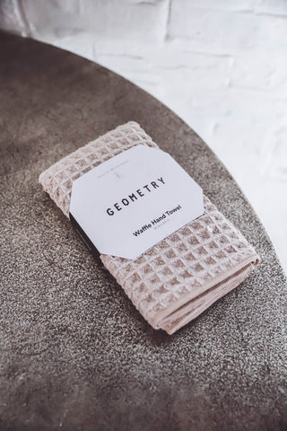 Taupe Waffle Hand Towel