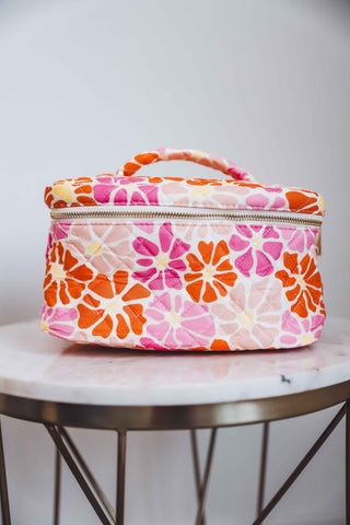 Floral Cosmetic Bag