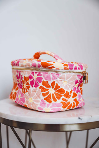 Floral Cosmetic Bag