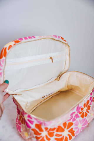 Floral Cosmetic Bag