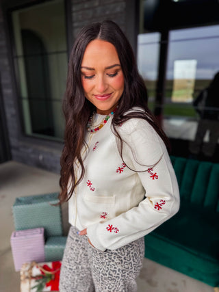 Candy Cane Lane Cardigan