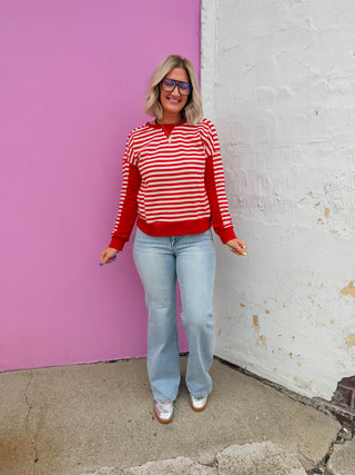 Justine Striped Pullover