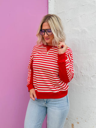 Justine Striped Pullover