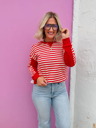 Justine Striped Pullover