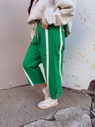 Cool Girl Barrel Pants-Green