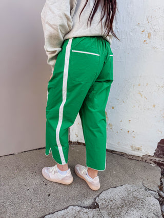 Cool Girl Barrel Pants-Green