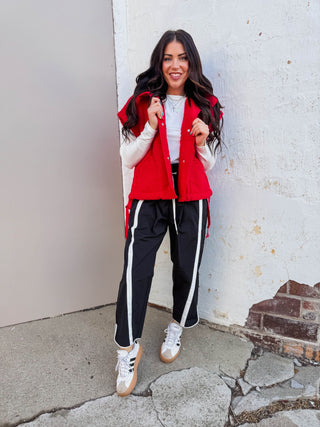 Cool Girl Barrel Pants-Black