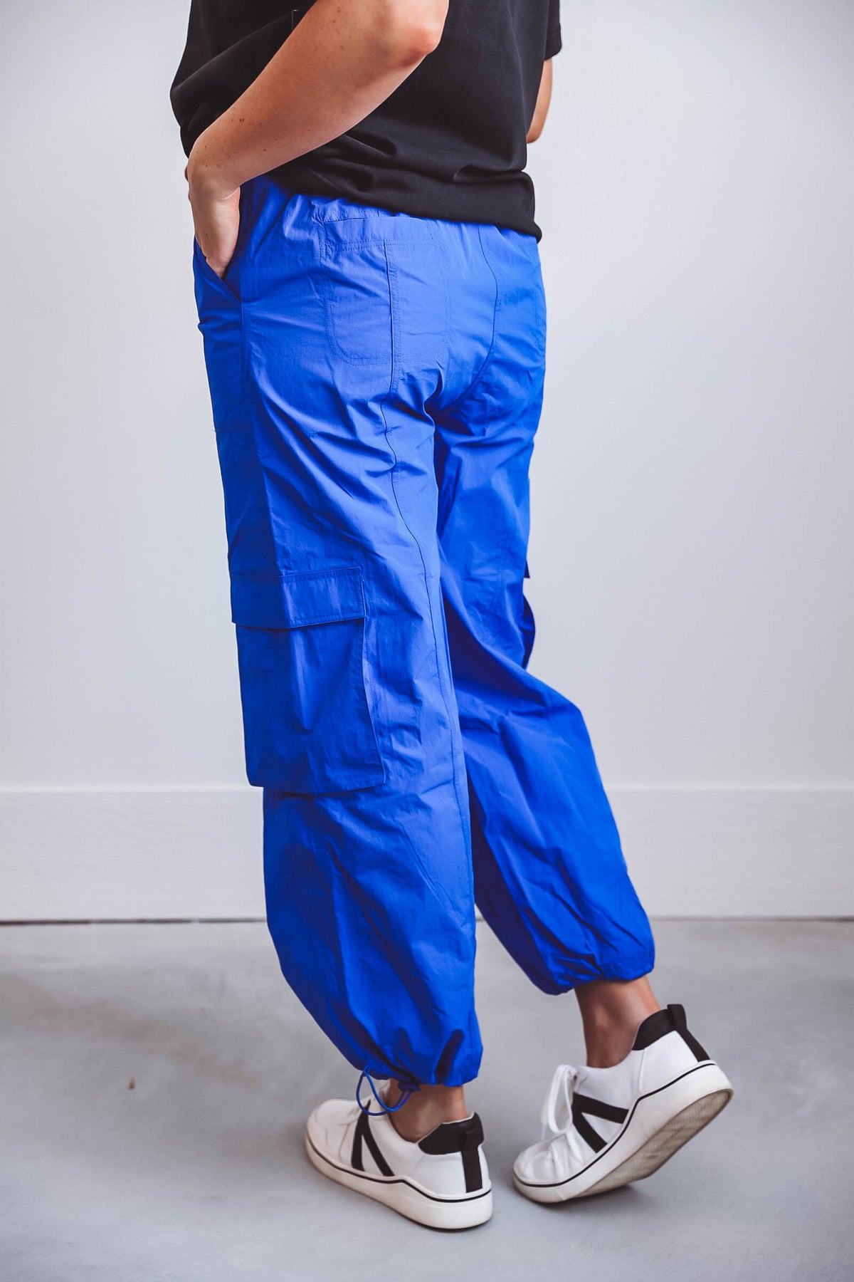 Alana Cargo Pants-Blue