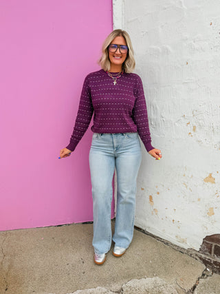 Brynn Sweater-Plum