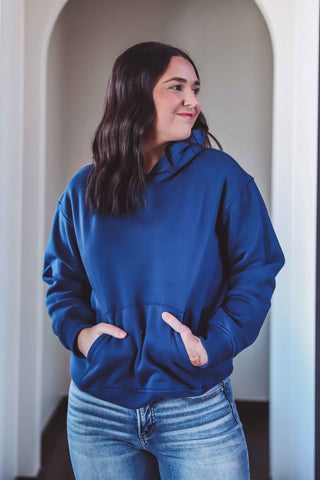 Micah Hoodie-Light Navy