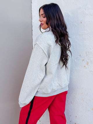 Nebraska Reversible Mock Neck Sweatshirt