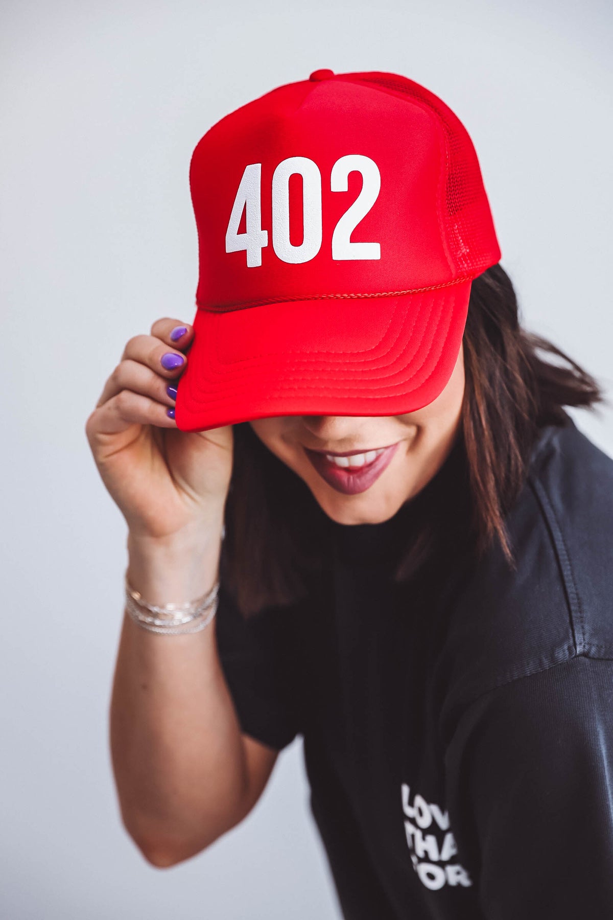 402 Trucker Hat-Red