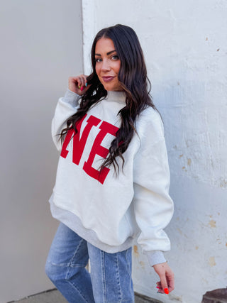 Nebraska Reversible Mock Neck Sweatshirt