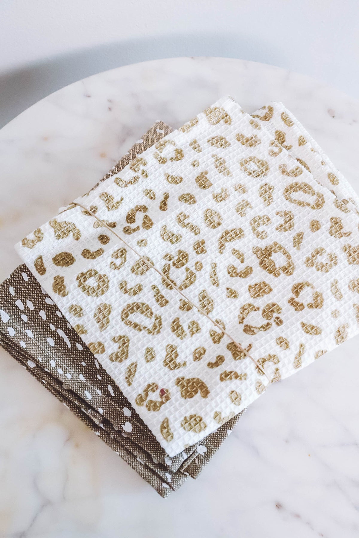 Fawn & Leopard Hand Towel Set