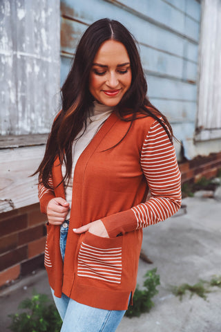 Brooks Cardigan-Copper