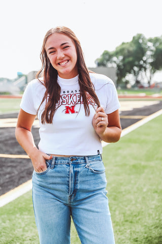 Nebraska Logo Baby Tee (S-XL)