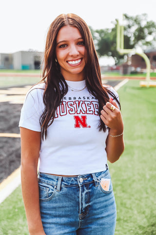 Nebraska Logo Baby Tee (S-XL)