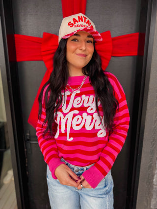 Very Merry Striped Sweater