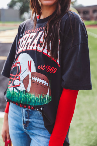 Nebraska State Malone Band Tee