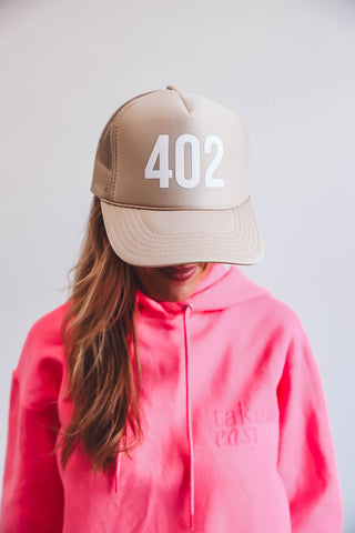 402 Trucker Hat-Khaki