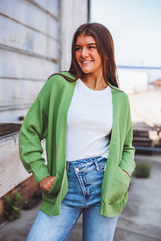 Hazel Cardigan-Olive