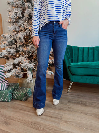 Jane Mid Rise Flare Denim