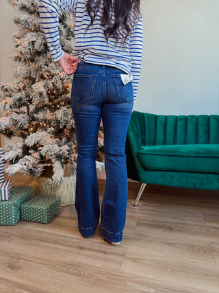 Jane Mid Rise Flare Denim