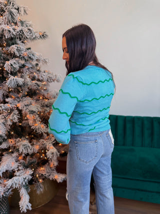 Maeverly Sweater-Cerulean Blue