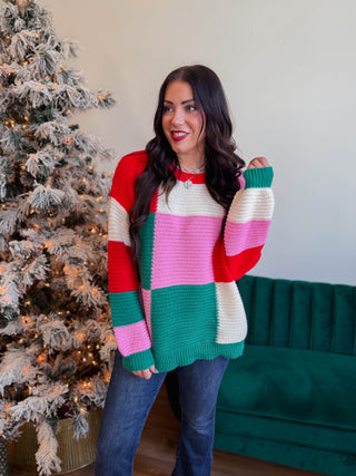 Gabi Color Block Sweater