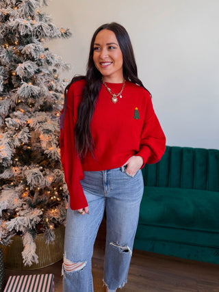 Merry Christmas Patch Sweater