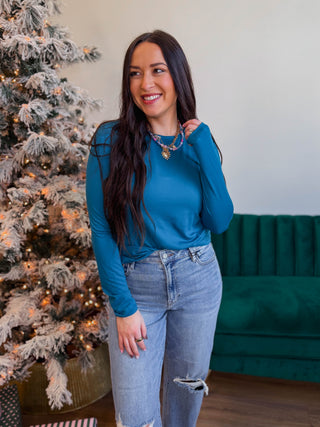 Everyday Essential Long Sleeve-Teal