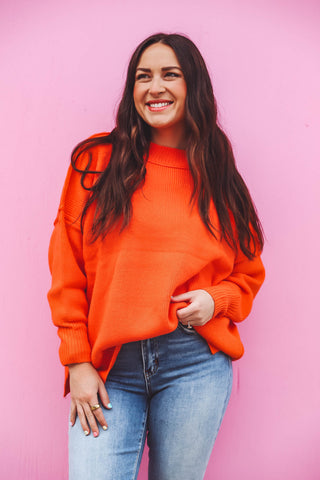 Kenzie Sweater-Orange