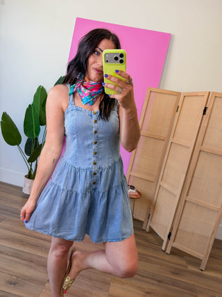 Caroline Denim Romper