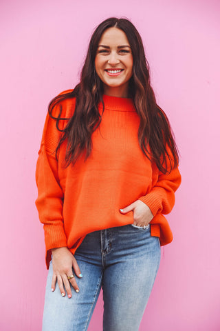 Kenzie Sweater-Orange