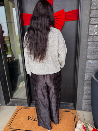 All Spruced Up Sweater-H. Grey