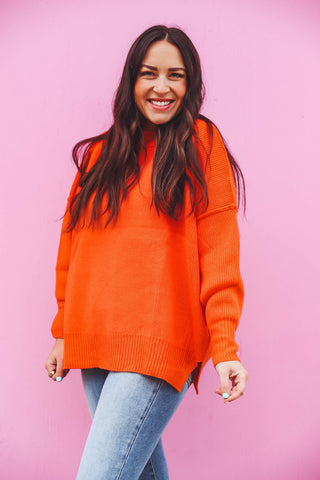 Kenzie Sweater-Orange