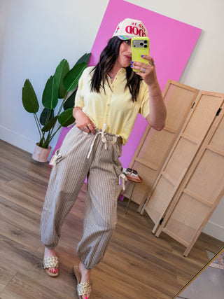 Tatum Knit Top-Yellow