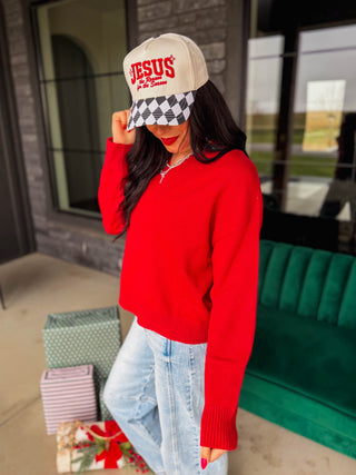 Erika Sweater-Red