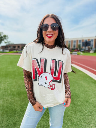Nebraska Helmet Tee