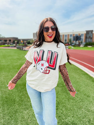 Nebraska Helmet Tee
