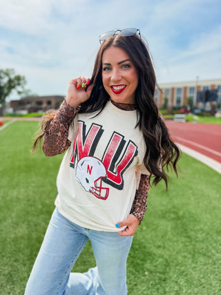 Nebraska Helmet Tee
