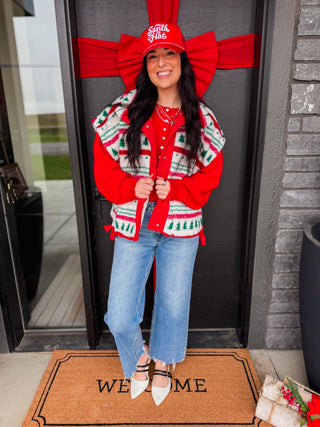 Feelin' Festive Sherpa Vest